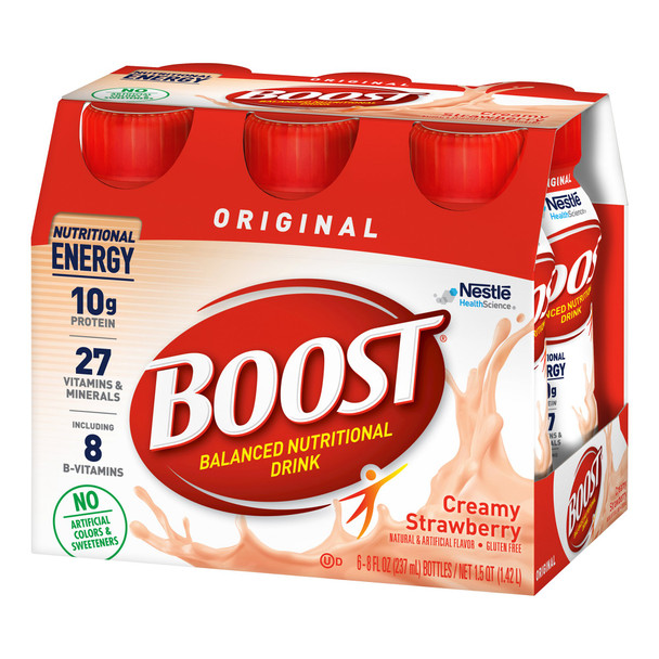 Boost Original Strawberry Oral Supplement, 8 oz. Bottle
