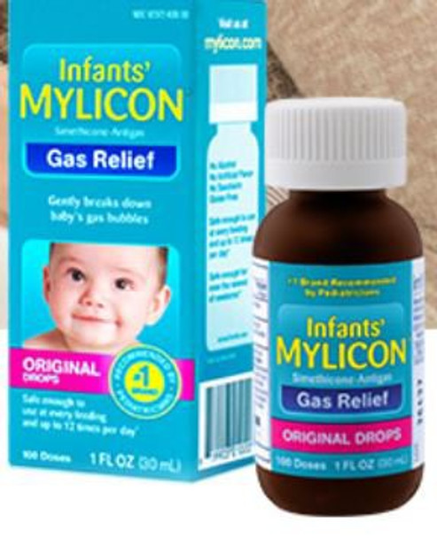 Infant Gas Relief Mylicon 20 mg / 0.3 mL Strength Oral Drops 1 oz.