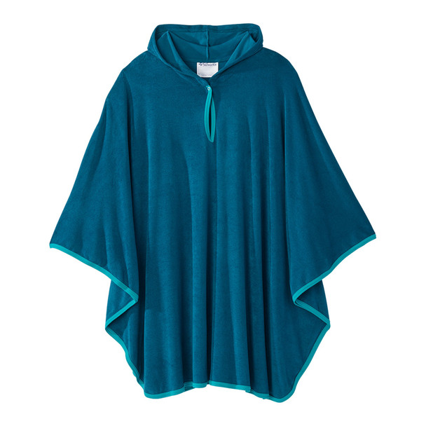 Silverts Plush Terry Shower Capes, Caribbean Blue