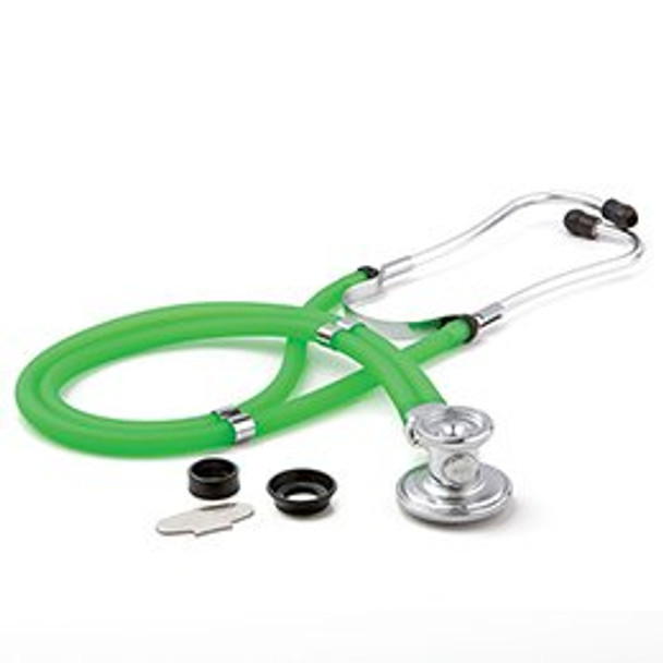 Sprague Stethoscope McKesson Green 2-Tube 22 Inch Tube Double-Sided Chestpiece
