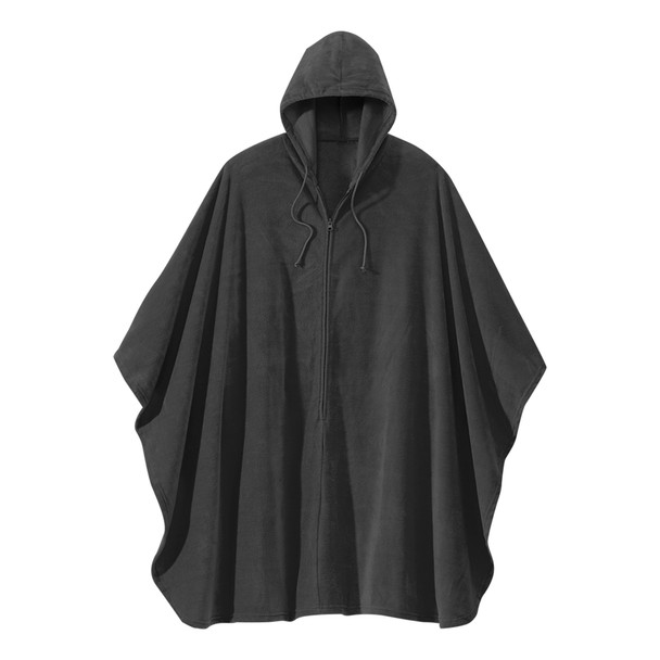 Silverts Wheelchair Cape with Hood, Black