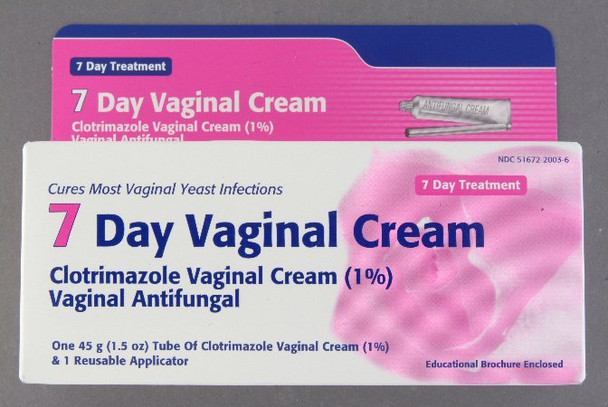 Vaginal Antifungal 1% Strength Cream 1.5 oz. Tube