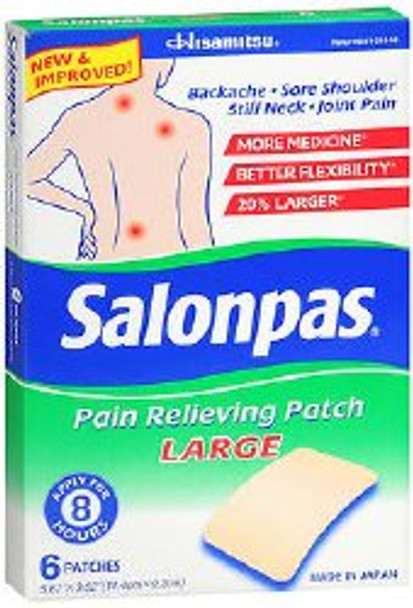 Salonpas Topical Pain Relief Camphor and Menthol Patches