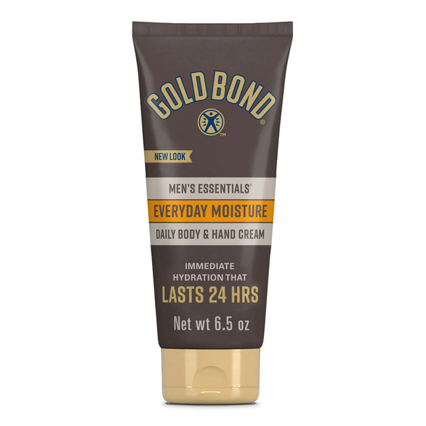 Hand and Body Moisturizer Gold Bond Men's Essentials Everyday Moisture 6.5 oz. Tube Scented Cream