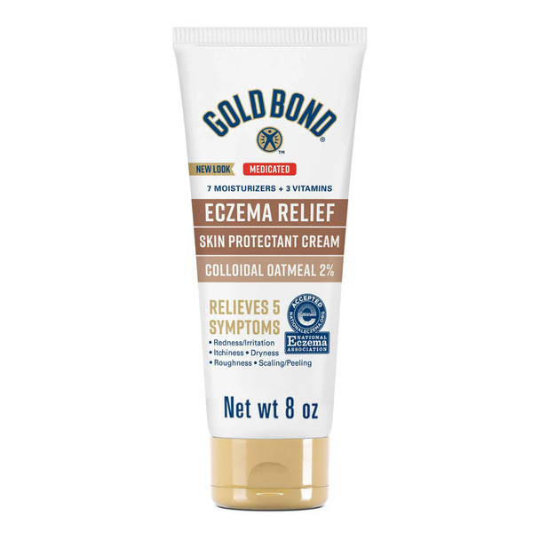 Skin Protectant Gold Bond Eczema Relief 8 oz. Tube Unscented Cream