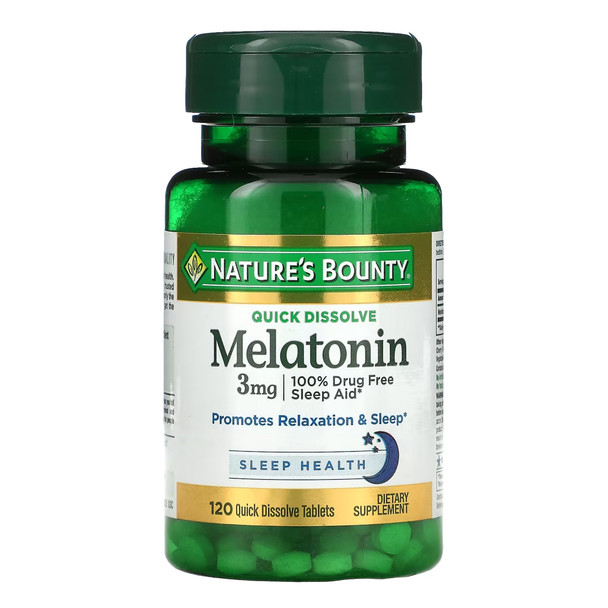 Sleep Aid Nature's Bounty 120 per Bottle Tablet 3 mg Strength