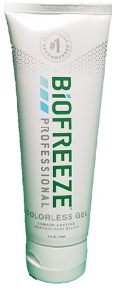 Topical Pain Relief Biofreeze® Professional 5% Strength Menthol Topical Gel 4 oz. TUBE COLORLESS