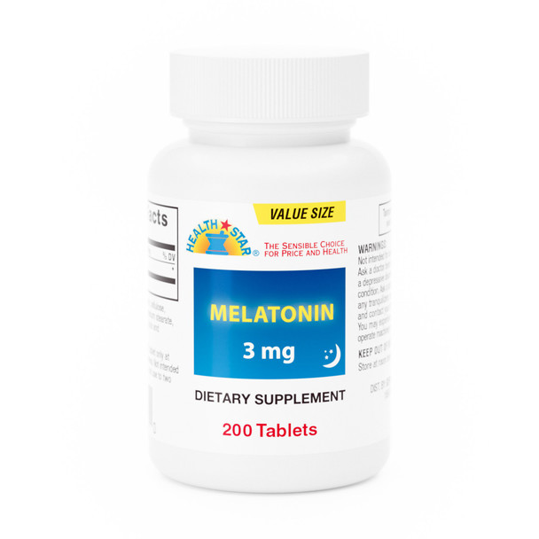 Natural Sleep Aid 200 per Box Tablet 3 mg Strength 1/BT