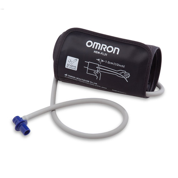 Reusable Blood Pressure Cuff Omron 23 to 45 cm Arm Nylon Cuff Wide Range Adult Cuff 1/EA