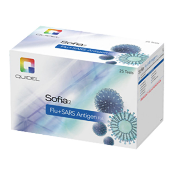 Respiratory Test Kit Sofia 2 Flu + SARS Antigen FIA 25 Tests CLIA Waived 300/CS Respiratory Test Kit Sofia 2 Flu + SARS Antigen FIA 25 Tests CLIA Waived 300/CS