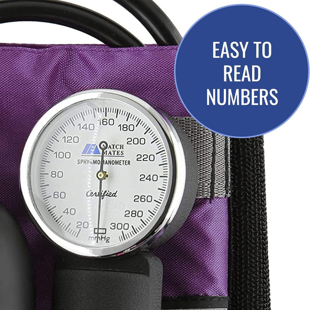 1237839_EA Aneroid Sphygmomanometer with Cuff Mabis Nylon Cuff Palm Aneroid 1/EA