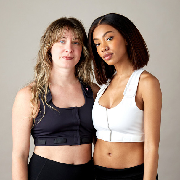 Post Surgical Bra Larissa Black X-Large 40 to 42 Inch 1/EA