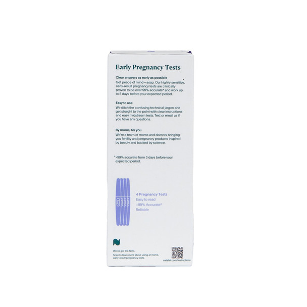 Reproductive Health Test Kit Natalist hCG Pregnancy Test 4 Tests CLIA Waived 1/KT