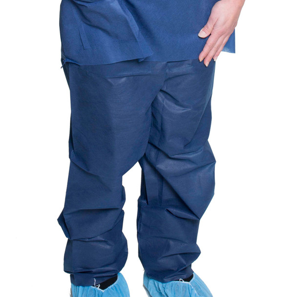Scrub Pants Straight Leg 2X-Large Dark Blue Unisex 10/BG