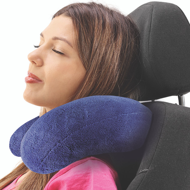 Crescent Neck Pillow IMAK HappiNeck Blue Reusable 1/EA
