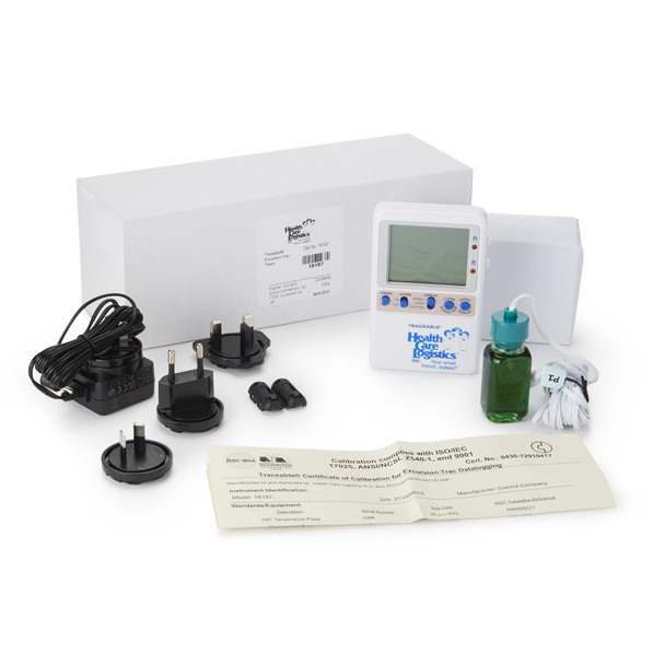 Datalogging Thermometer with Alarm Traceable Excursion-Trac Fahrenheit / Celsius -58° to +158°F (-50° to +70°C) Bottle Probe Desk / Wall / Door Mount AC Adaptor / Battery Backup 1/EA Datalogging Thermometer with Alarm Traceable Excursion-Trac Fahrenheit / Celsius -58° to +158°F (-50° to +70°C) Bottle Probe Desk / Wall / Door Mount AC Adaptor / Battery Backup 1/EA