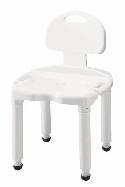 927949_EA Bath Bench Carex Without Arms Plastic Frame With Backrest 21 Inch Seat Width 400 lbs. Weight Capacity 1/EA
