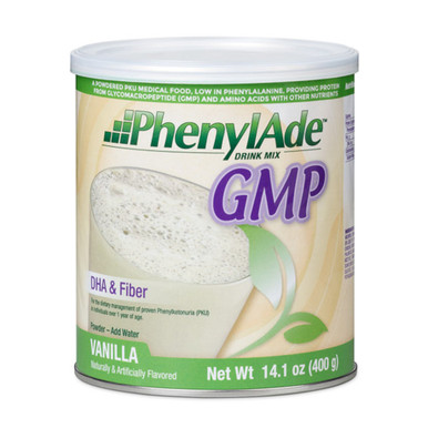 PKU Oral Supplement PhenylAde GMP Vanilla Flavor 400 Gram Can Powder
