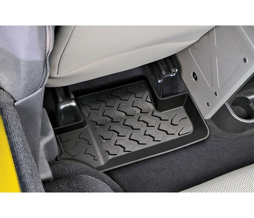 Floor Mats - '11-18 Wrangler JK 2-Door; Rear (Black)