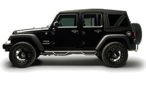 eTop Jeep Wrangler JK; 4-Door (Squareback; Black)