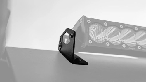 Side view of the roof setup highlighting the bracket, with a focus on its position and functionality on the Transit van.