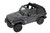 Trektop® Slantback Soft Top - Jeep 2018-Current Wrangler JL; 2-Door; Black Diamond