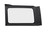OE JL Replacement Windows - Jeep 2018-Current Wrangler JL (Quarter Left Hand; 4-Door; Black Vinyl; Clear)