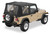 Replace-A-Top For OEM - '88-95 Wrangler YJ (Black Denim; Clear Windows; Door Skins Included)
