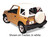 Replace-A-Top For OEM - '88-94 Samurai (Black Crush; Clear Windows; No Door Skins Included)