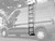 Black Dodge RAM Promaster van with a side ladder and roof rack from Aluminess Products.