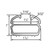 Technical drawing showing dimensions and cross-section of a Vantech Sprinter track system profile.