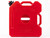 Close-up picture featuring a RotopaX Red 3 Gallon Fuel Container on a white background.
