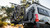 Two bicycles securely mounted on the back of the vehicle, ready for transport.