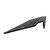 Angled view of the black metal accessory mounting plate.