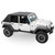 Sprint Top Frameless Soft Top, Jeep 2007-2009 Wrangler 4-dr. Unlimited with full steel doors; req. OEM windshield header, door surrounds & tailgate bar