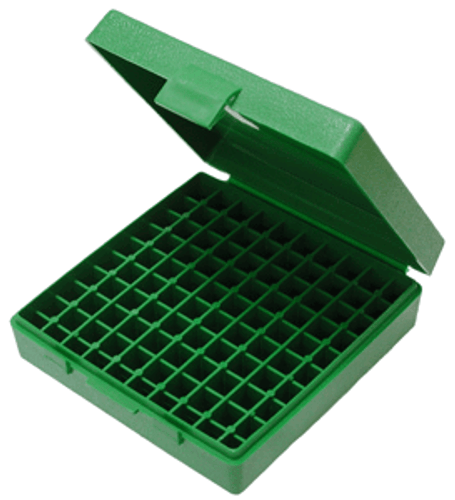 MTM AMMO BOX 9MM LUGER/.380ACP - /9X18 100-ROUNDS GREEN