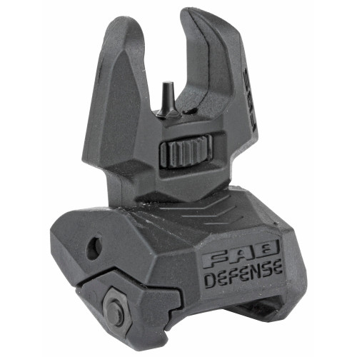 FAB DEF FRONT POLY FLIP-UP SIGHT BLACK
