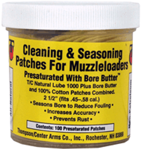 T/C CLEAN & SEASON PATCH 2.5" - SATURATED IN LUBE 100PK
