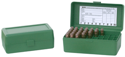 MTM AMMO BOX WSM & .45/70 - 50-ROUNDS FLIP TOP STYLE GREEN