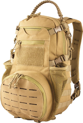 RED ROCK AMBUSH PACK COYOTE - W/ COLLAPSILBE MESH GEAR POCKT