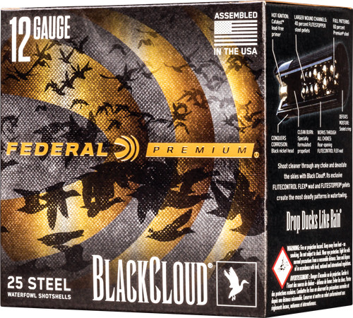 FEDERAL BLACK CLOUD 12GA 3" - 25RD 10BX/CS 1450FPS 1.25OZ #2