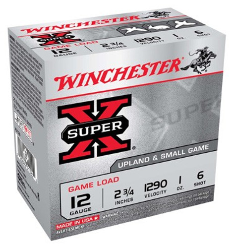 WINCHESTER SUPER-X 12GA 2.75" - 25RD 10BX/CS 1290FPS 1OZ #6