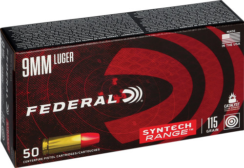 FEDERAL AE 9MM LUGER 115GR TSJ - 50RD 20BX/CS SYNTHETIC JACKET