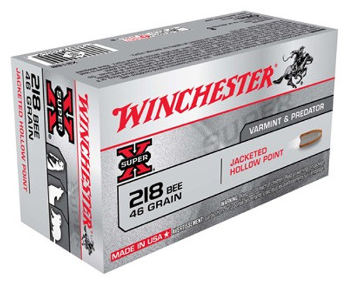 WINCHESTER SUPER-X 218 BEE - 50RD 10BX/CS 46GR JHP