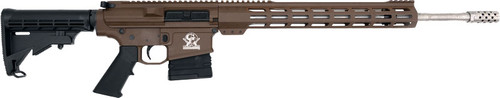 GLFA AR10 RIFLE 6.5CM 20" S/S - BARREL 10-SHOT BUCK BROWN