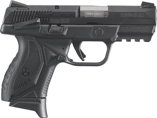 RUGER AMERICAN COMPACT 9MM - FS 17-SHOT BLACK MAT W/SAFETY