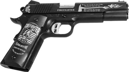 FUSION 1911 REACTION FIRE 9MM - 5" 9RND BLUED/RED COCOBOLLO