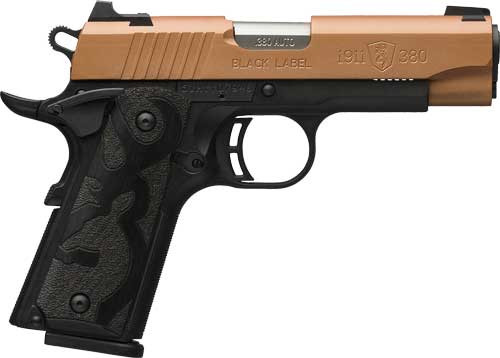 BROWNING 1911-380 BLACK LABEL - .380ACP 3.58"COMP 8RD COPPER*