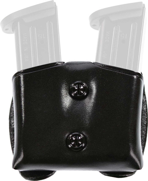 GALCO DOUBLE MAG CARRIER BLACK - 9/40/357 STAGGERED MAGS