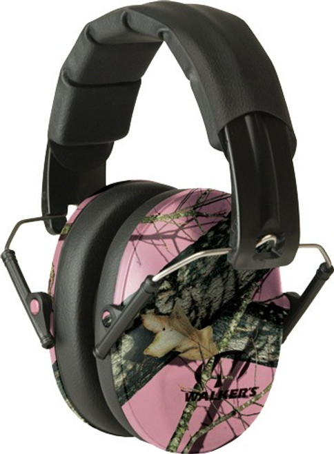 WALKERS MUFF SHOOTING PASSIVE - PRO-LOW PROFILE 22DB PINK CAMO